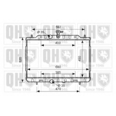 QER1600 QUINTON HAZELL Радиатор, охлаждение двигателя
