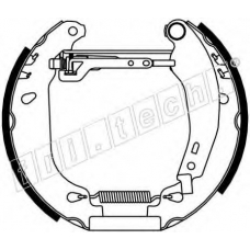 16058 fri.tech. Комплект тормозных колодок