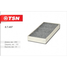 9.7.497 TSN Фильтр салонный (угольный)