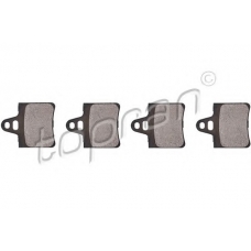 721 247 TOPRAN Комплект тормозных колодок, дисковый тормоз