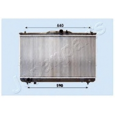 RDA283091 JAPANPARTS Радиатор, охлаждение двигателя