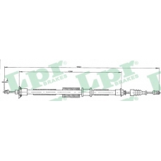 C0199B LPR Трос, стояночная тормозная система