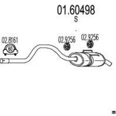 01.60498 MTS Глушитель выхлопных газов конечный