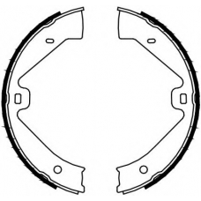 FSB4129 FERODO Комплект тормозных колодок, стояночная тормозная с