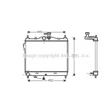 HYA2101 AVA Радиатор, охлаждение двигателя