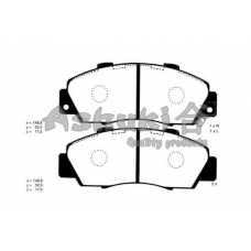 H025-42J ASHUKI Комплект тормозных колодок, дисковый тормоз