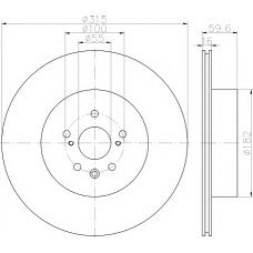 8DD 355 114-811 HELLA PAGID Тормозной диск