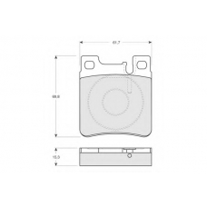 PF1273 PROCODIS FRANCE Комплект тормозных колодок, дисковый тормоз