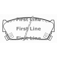 FBP1338 FIRST LINE Комплект тормозных колодок, дисковый тормоз