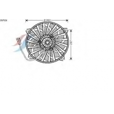 CN7526 AVA Вентилятор, охлаждение двигателя