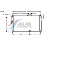 DW2004 AVA Радиатор, охлаждение двигателя