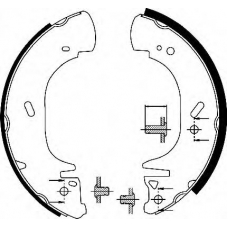 BS1134 QUINTON HAZELL Комплект тормозных колодок