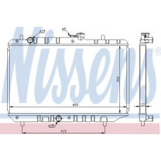 64154 NISSENS Радиатор, охлаждение двигателя