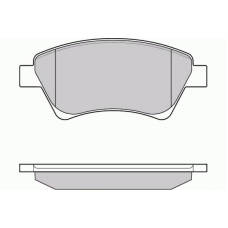 12-1072 E.T.F. Комплект тормозных колодок, дисковый тормоз