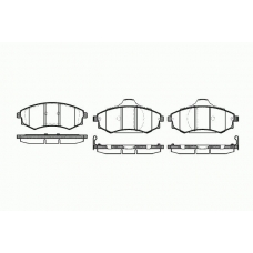 0318 92 KAWE Комплект тормозных колодок, дисковый тормоз