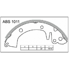 ABS1011 Allied Nippon Колодки барабанные