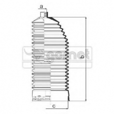493820 GOMET Пыльник, рулевое управление