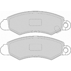 FD6914A NECTO Комплект тормозных колодок, дисковый тормоз