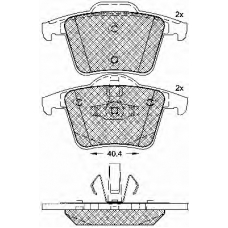 10818 BSF Комплект тормозных колодок, дисковый тормоз