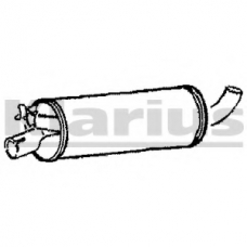 210248 KLARIUS Средний глушитель выхлопных газов