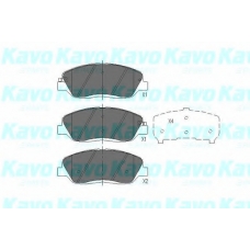 KBP-7506 KAVO PARTS Комплект тормозных колодок, дисковый тормоз