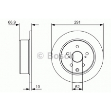 0 986 479 U78 BOSCH Тормозной диск