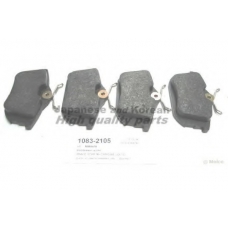 1083-2105 ASHUKI Комплект тормозных колодок, дисковый тормоз