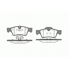 0991.10 REMSA Комплект тормозных колодок, дисковый тормоз