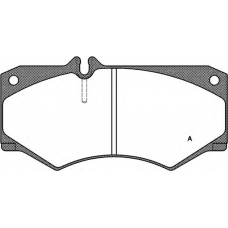 BPA0047.30 OPEN PARTS Комплект тормозных колодок, дисковый тормоз