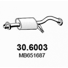 30.6003 ASSO Средний глушитель выхлопных газов