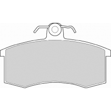 FD6216A NECTO Комплект тормозных колодок, дисковый тормоз