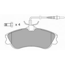 FBP-1068 FREMAX Комплект тормозных колодок, дисковый тормоз