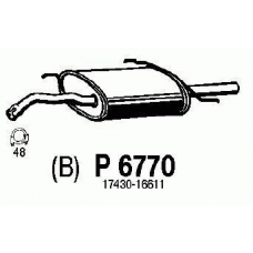 P6770 FENNO Глушитель выхлопных газов конечный