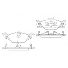 1850.0058172 KSM-KOSHIMO Комплект тормозных колодок, дисковый тормоз