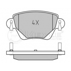 025 235 5717/PD MEYLE Комплект тормозных колодок, дисковый тормоз