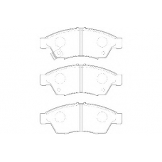 WBP23817A WAGNER LOCKHEED Комплект тормозных колодок, дисковый тормоз