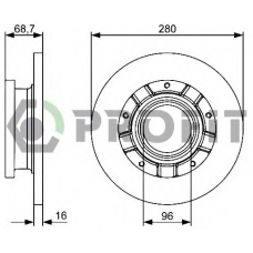 5010-1573 PROFIT Тормозной диск