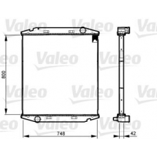 733510 VALEO Радиатор, охлаждение двигателя