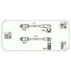 AFM58 JANMOR Комплект проводов зажигания