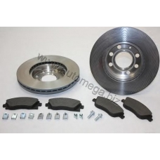 1115150031 AUTOMEGA Комплект тормозов, дисковый тормозной механизм