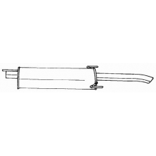 40612 SIGAM Глушитель выхлопных газов конечный