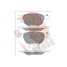 RB1617-202 R BRAKE Комплект тормозных колодок, дисковый тормоз