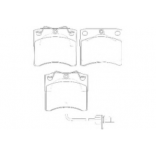 WBP20651A WAGNER LOCKHEED Комплект тормозных колодок, дисковый тормоз