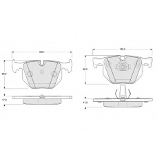 PF1326 PROCODIS FRANCE Комплект тормозных колодок, дисковый тормоз