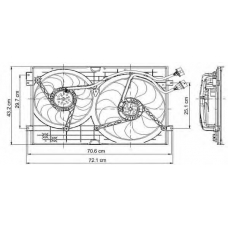 837-0024 TYC Вентилятор, охлаждение двигателя