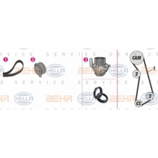8MP 376 801-801 HELLA Водяной насос + комплект зубчатого ремня