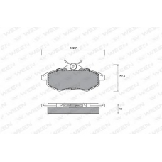 151-1275 WEEN Комплект тормозных колодок, дисковый тормоз