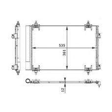 350203602000 MAGNETI MARELLI Конденсатор, кондиционер