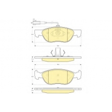6114862 GIRLING Комплект тормозных колодок, дисковый тормоз