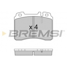 BP2709 BREMSI Комплект тормозных колодок, дисковый тормоз